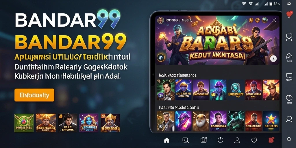 Tampilan antarmuka aplikasi BANDAR99 yang intuitif dan menarik.