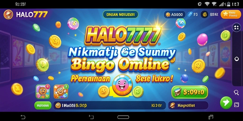 Tampilan gameplay Bingo yang menarik di HALO777.
