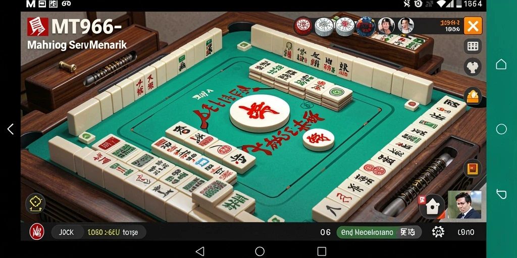 Tampilan gameplay Mahjong yang menarik dan seru di MT966.
