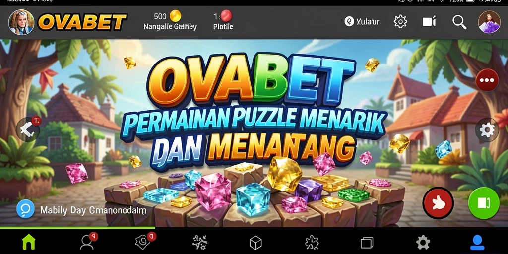 Tampilan gameplay OVABET dengan teka-teki yang menarik dan menantang.