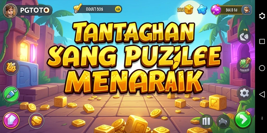 Screenshot PGTOTO menampilkan gameplay seru dengan tantangan Puzzle.