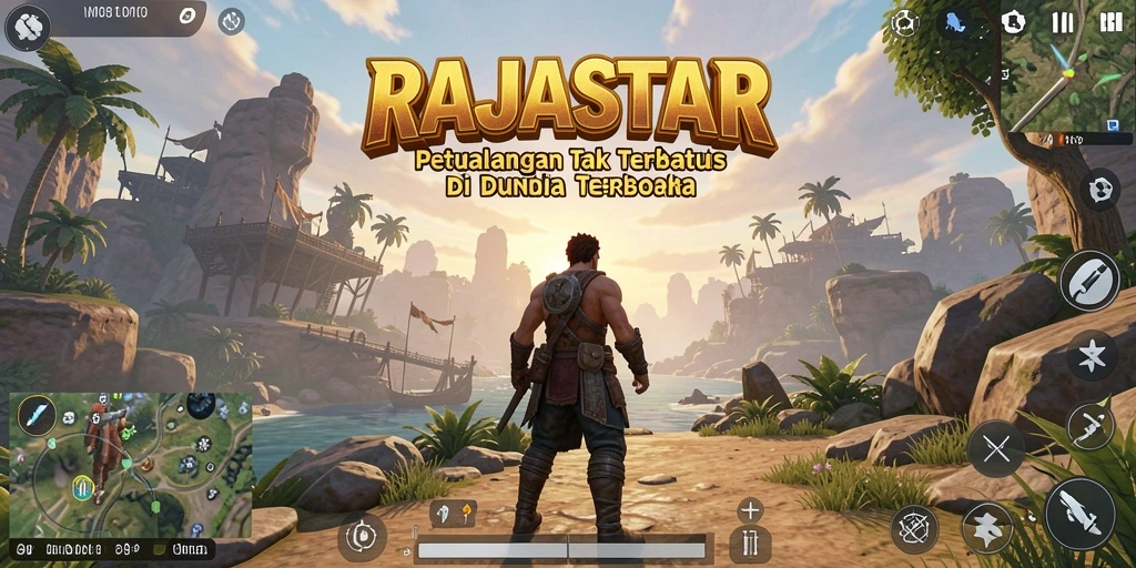 Gameplay imersif RAJASTAR di dunia terbuka yang menakjubkan.