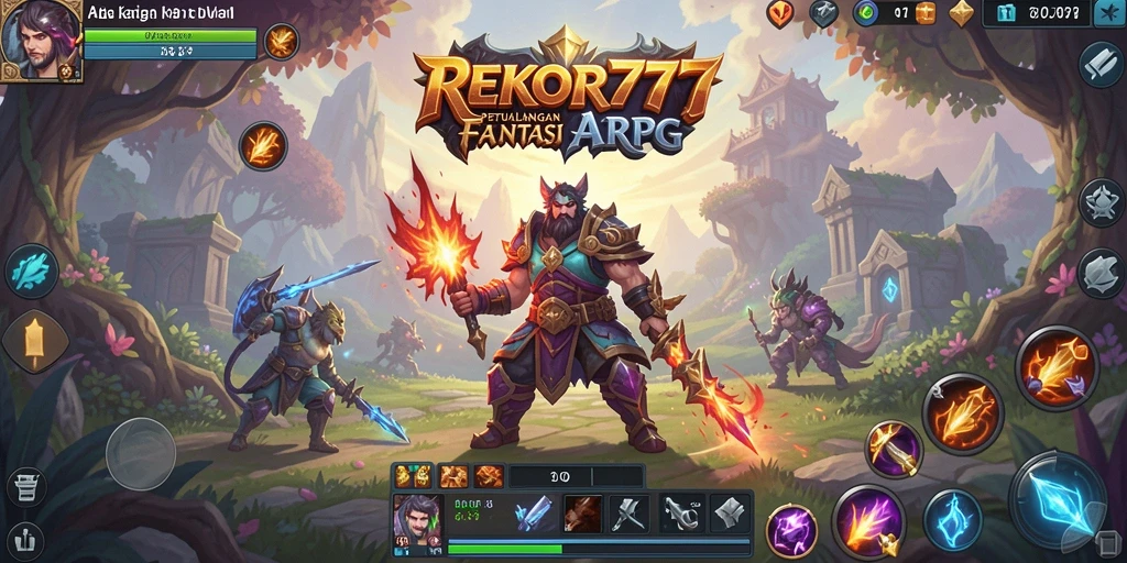 Screenshot menampilkan aksi seru dalam REKOR777 dengan pertarungan karakter.