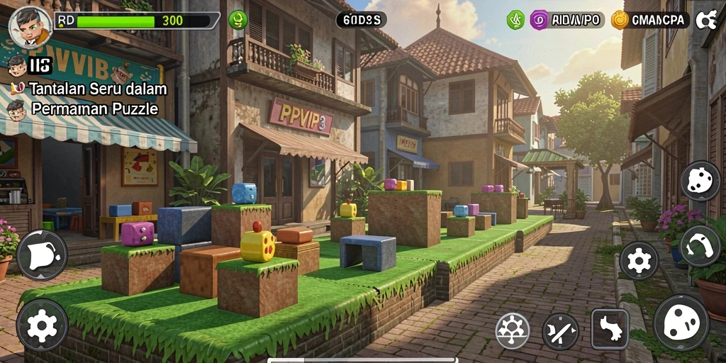 Tampilan gameplay RPVIP3 dengan teka-teki menantang yang seru.