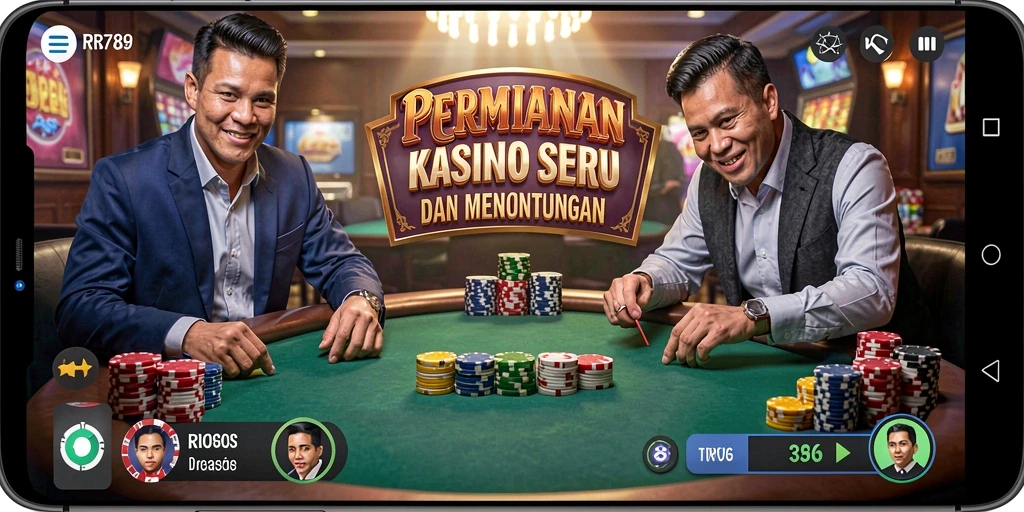 Tangkapan layar utama RR789 yang menunjukkan aksi permainan Kasino yang seru.