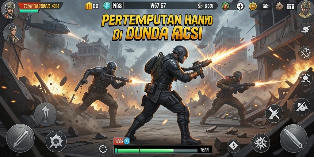 Tangkapan layar W67 menunjukkan aksi seru dalam pertempuran.