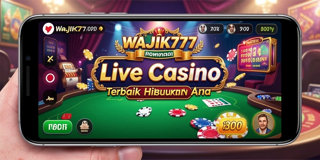 Tampilan gameplay Live Casino yang mengasyikkan dalam WAJIK777.