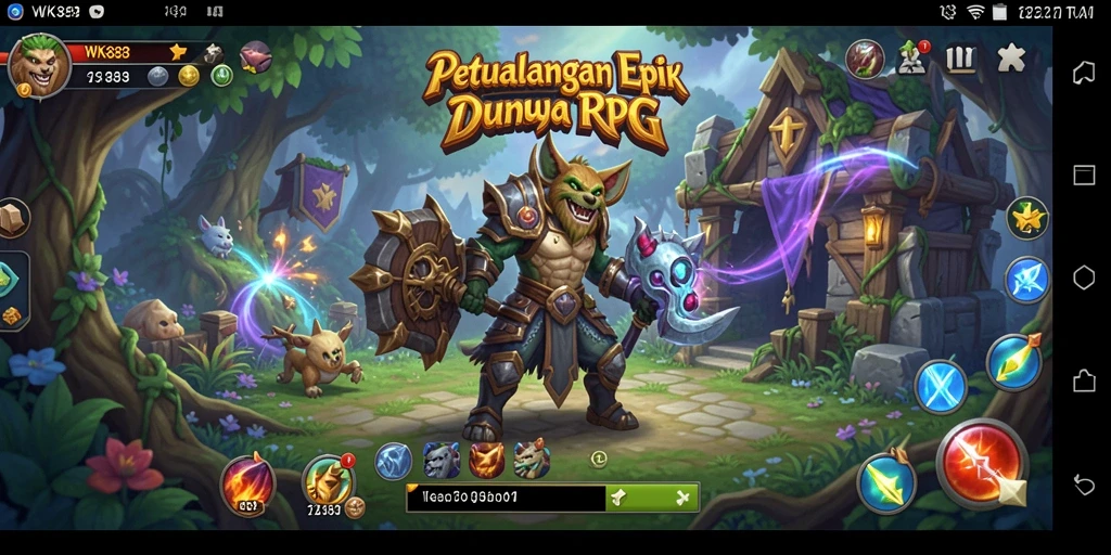 Gameplay menawan dalam dunia RPG yang penuh petualangan.